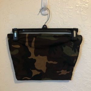 Camo tube top